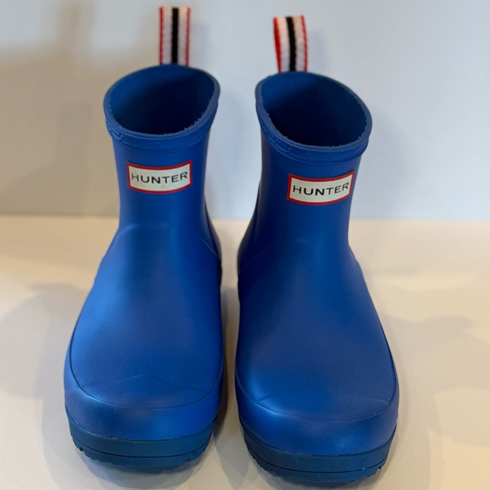 Hunter Blue Rain Boots